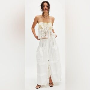 Free People Maxi Skirt - Clean Ivory